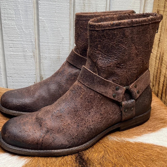 Frye Mens boots with zipper on back size 11.5 check them out very nice thanks 🙏 - Picture 1 of 11